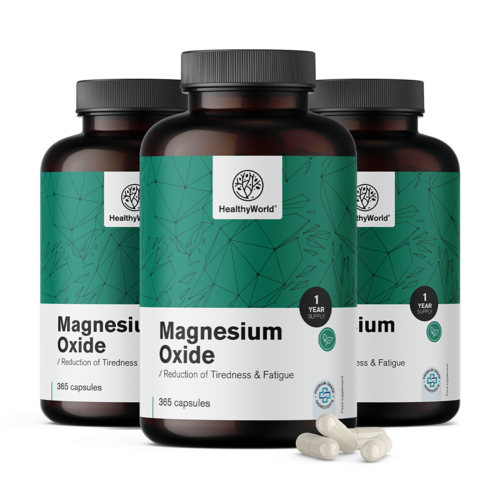3x Oxid horečnatý 400 mg, spolu 1095 kapsúl