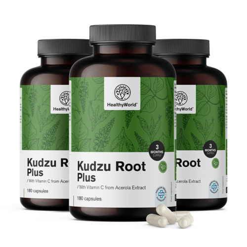 3x Kudzu Plus komplex, spolu 540 kapsúl
