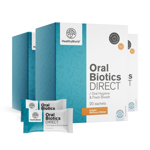 3x Oral Biotics DIRECT, spolu 60 vrecúšok