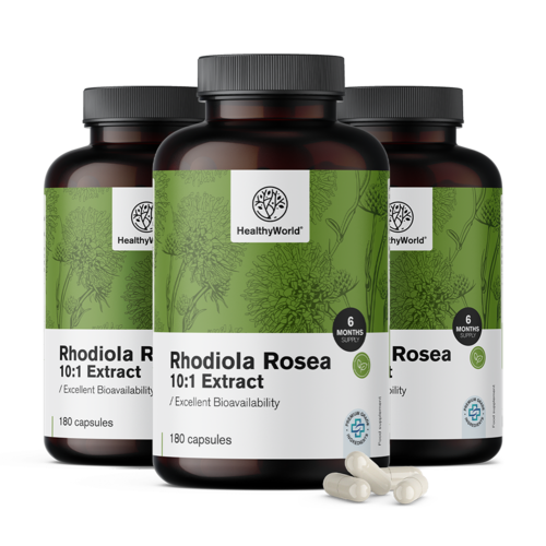 3x Rozchodnica ružová 8000 mg, spolu 540 kapsúl