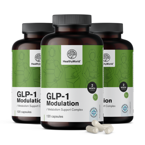 3x GLP-1 Modulation - komplex pre podporu metabolizmu, spolu 360 kapsúl