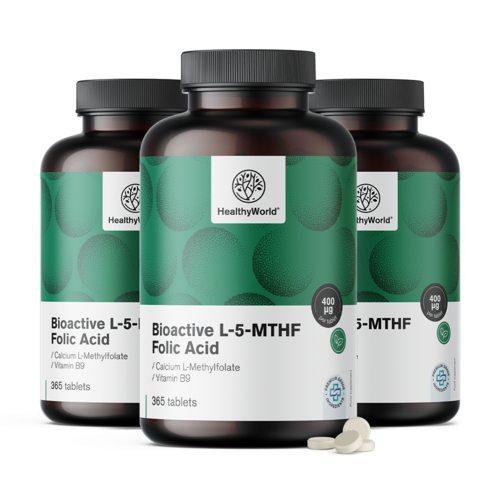 3x Aktívna kyselina listová L-5-MTHF, spolu 1095 tabliet