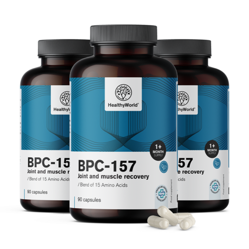3x BPC-157 – regenerácia svalov a kĺbov, spolu 270 kapsúl