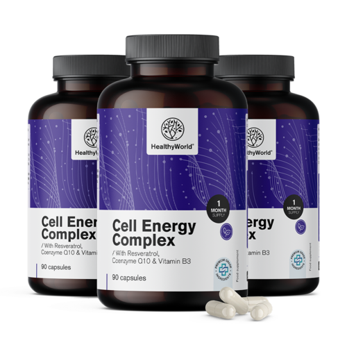 3x Cell Energy – komplex pre energetický metabolizmus, spolu 270 kapsúl