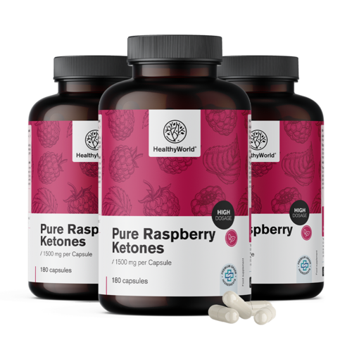 3x Malinové ketóny 1500 mg, spolu 540 kapsúl