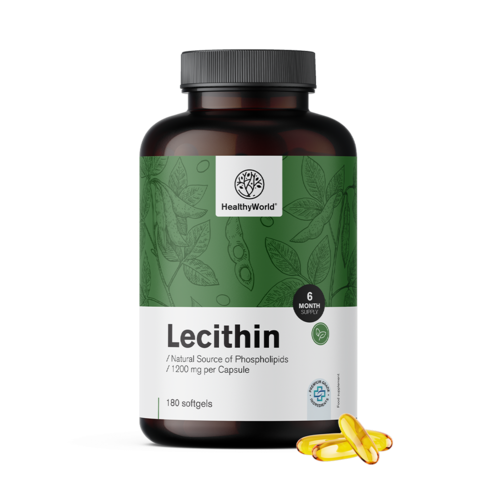 Lecitín 1200 mg, 180 mäkkých kapsúl