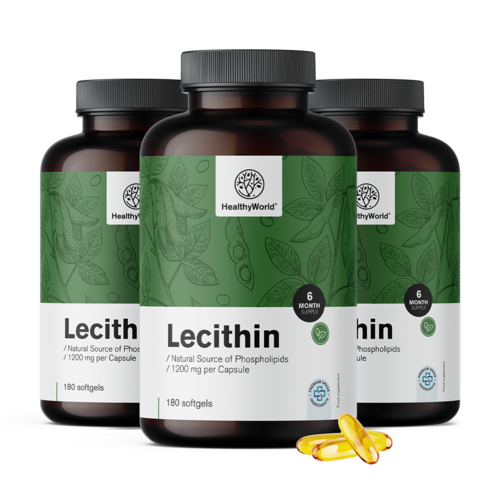 3x Lecitín 1200 mg, spolu 540 mäkkých kapsúl
