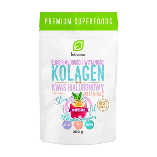 Kolagén + vitamín C + kyselina hyalurónová.