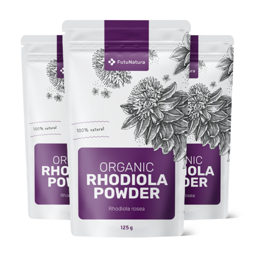 3x BIO Rozchodnica ružová v prášku, spolu 375 g