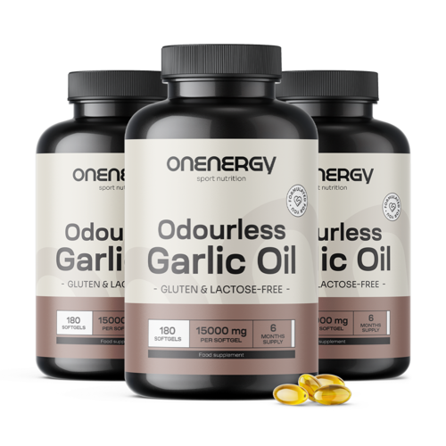 3x Cesnakový olej 15 000 mg, spolu 540 mäkkých kapsúl