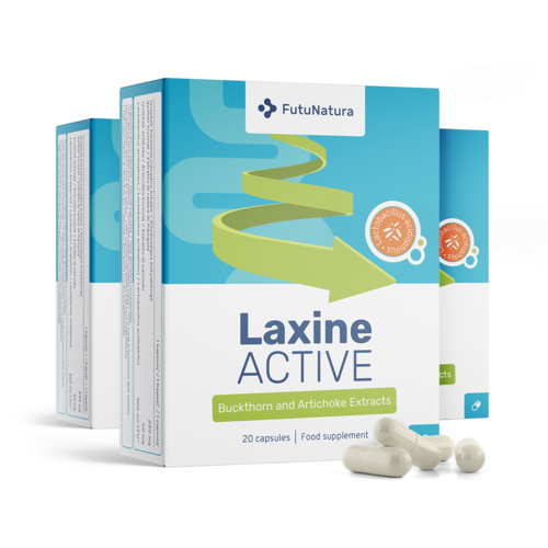 3x Laxine Active, spolu 60 kapsúl
