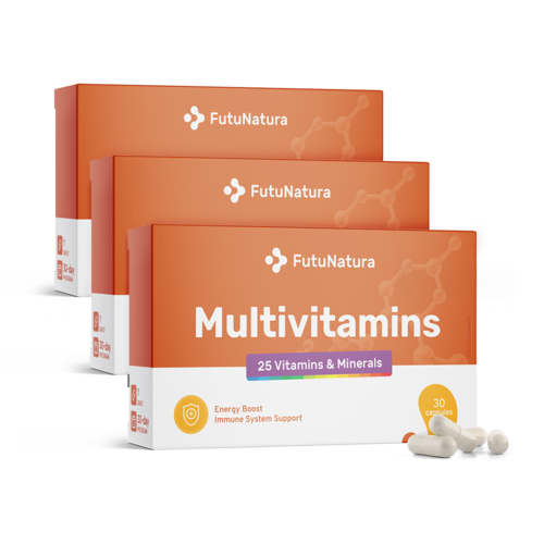 3x Multivitamíny, spolu 90 kapsúl