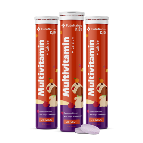3x Multivitamíny pre deti – šumivé tablety, spolu 60 šumivých tabliet