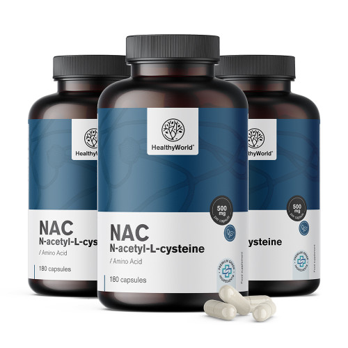 3x NAC 500 mg, spolu 540 kapsúl