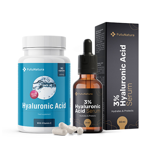 Hyalurónová sada: kapsuly + sérum, sada