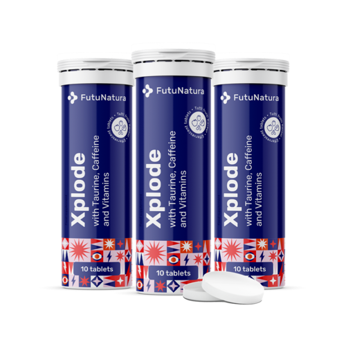 3x Xplode - šumivé tablety, spolu 30 šumivých tabliet