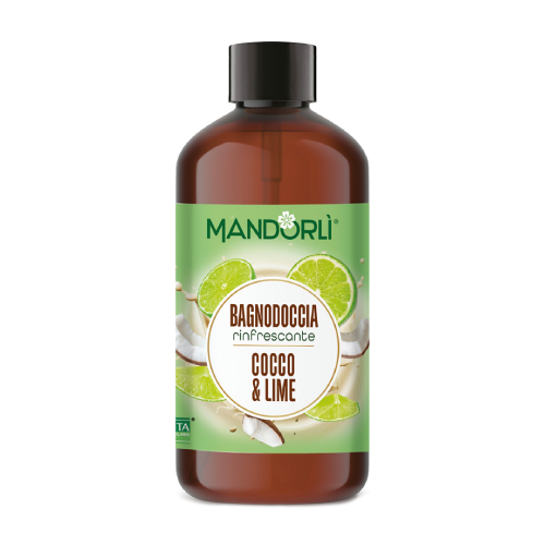 Sprchový a kúpeľový gél - kokos a limetka, 500 ml