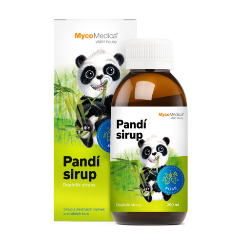 Tekutý výživový doplnok pre deti Panda – dýchacie cesty, 200 ml