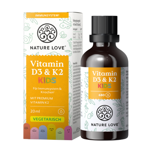 Vitamín D3 a K2 v kvapkách - pre deti, 20 ml