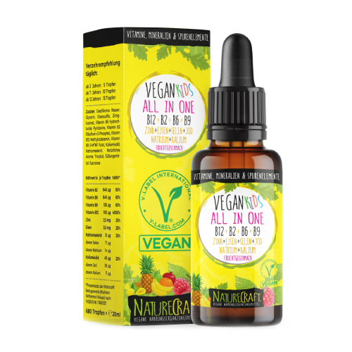 Vegánske vitamíny a minerály v kvapkách pre deti