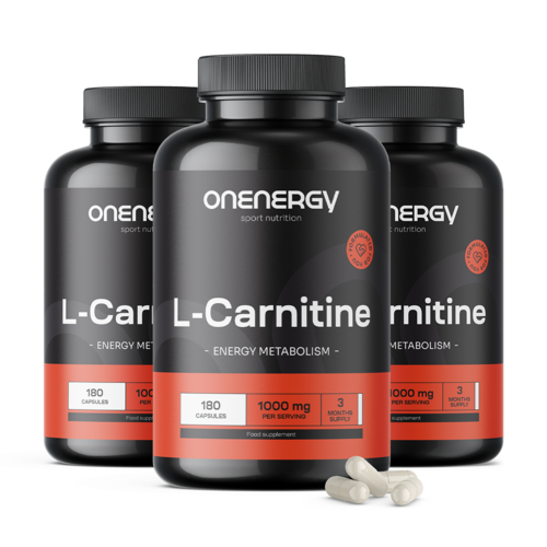 3x L-karnitín 1000 mg, spolu 540 kapsúl