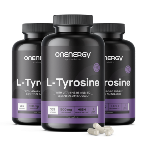 3x L-Tyrozín 500 mg, spolu 1095 kapsúl