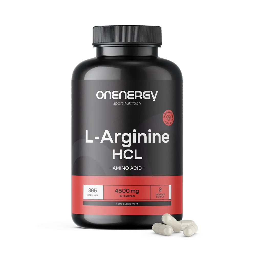 L-arginín HCL 4500 mg.