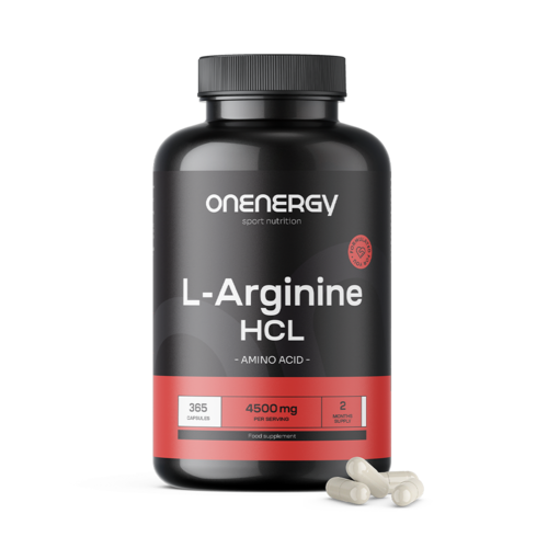 L-arginín HCL 4500 mg, 365 kapsúl
