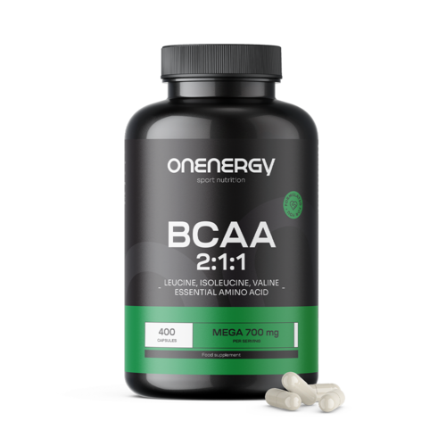 BCAA 2:1:1 Mega 700 mg, 400 kapsúl