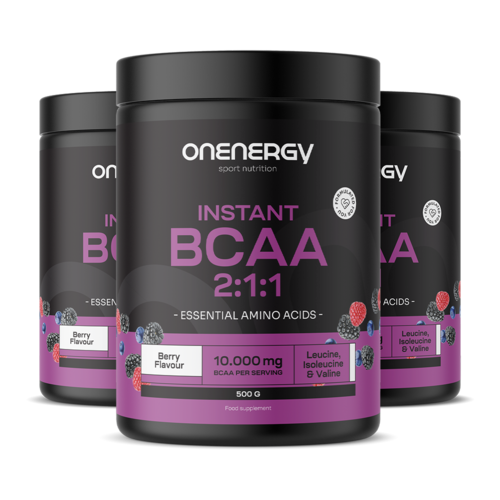 3x BCAA 2:1:1 – lesné ovocie, spolu 1500 g