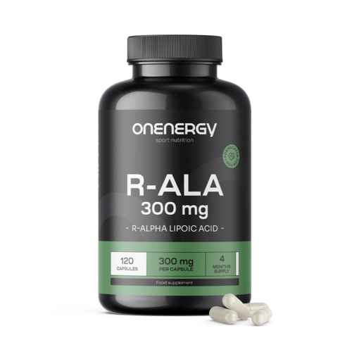 R-ALA – Kyselina R-alfa lipoová 300 mg, 120 kapsúl