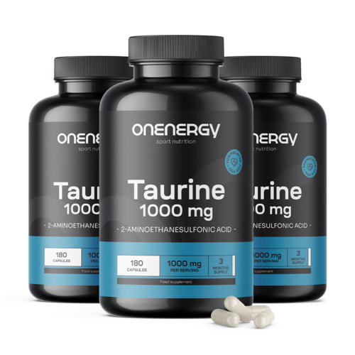 3x Taurín 1000 mg, spolu 540 kapsúl