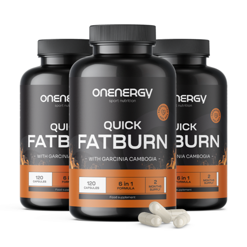 3x Quick FatBurn, spolu 360 kapsúl