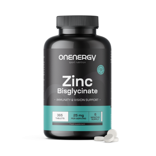 Bisglycinát zinočnatý 25 mg, 365 tabliet