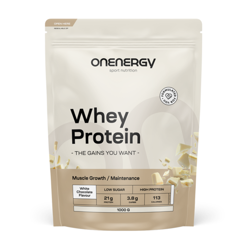 Whey srvátkové proteíny - biela čokoláda, 1000 g