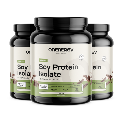 3x Vegánsky sójový proteínový izolát - čokoláda, spolu 3000 g