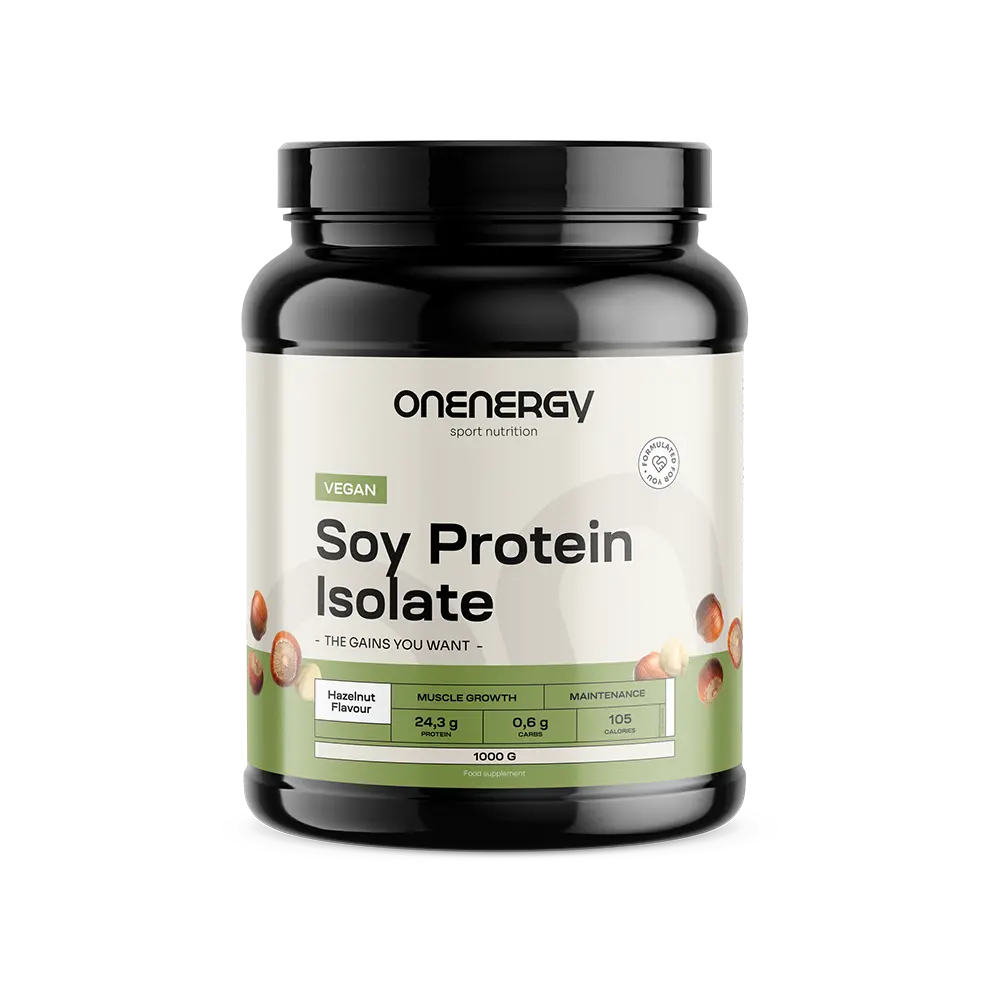 Vegánsky sójový proteínový izolát  - lieskový oriešok
