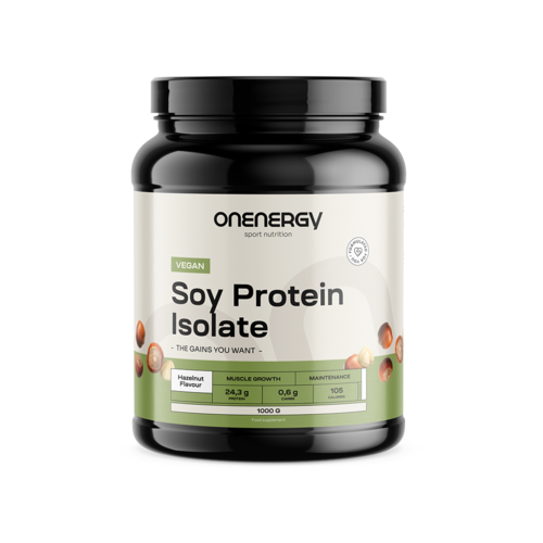 Vegánsky sójový proteínový izolát - lieskový oriešok, 1000 g