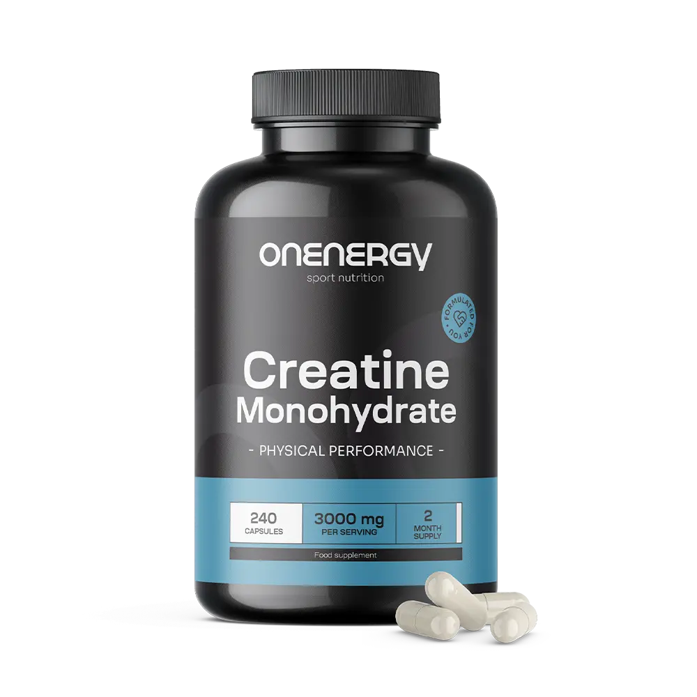 Kreatín monohydrát 3000 mg.