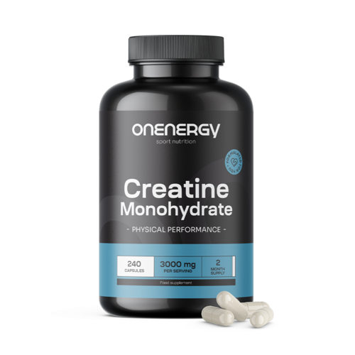 Kreatín monohydrát 3000 mg, 240 kapsúl