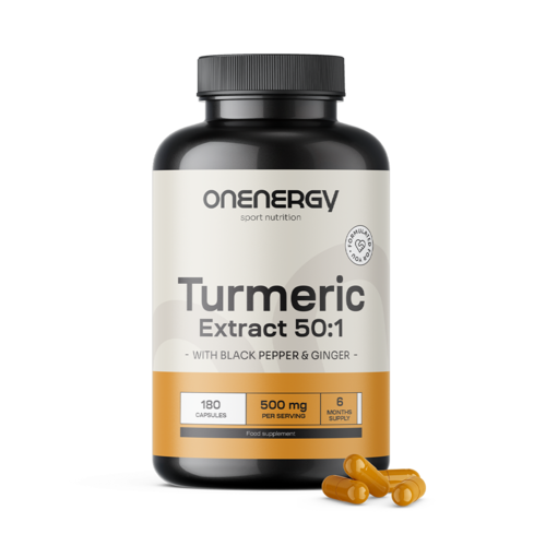 Kurkuma 500 mg - extrakt, 180 kapsúl