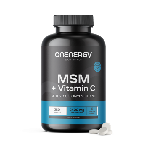 MSM 2400 mg - s vitamínom C, 360 tabliet