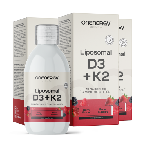 3x Lipozomálny vitamín D3 + K2, spolu 750 ml