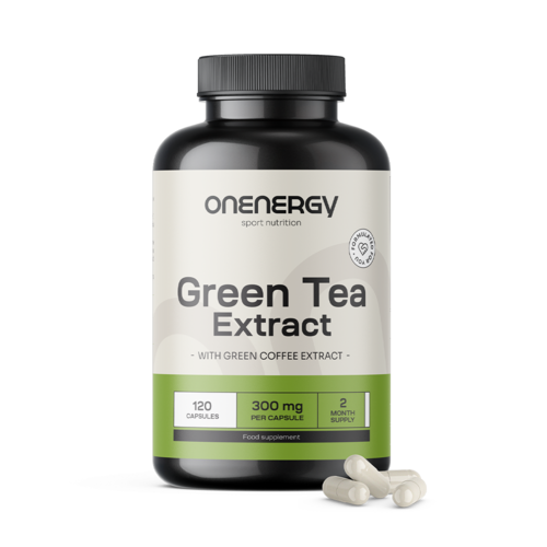 Zelený čaj 600 mg – extrakt, 120 kapsúl