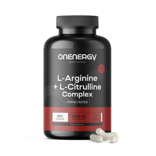 L-arginín + L-citrulín komplex 3000 mg, 250 kapsúl