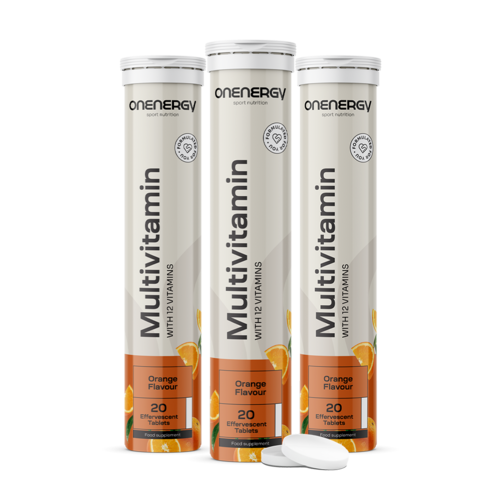 3x Multivitamíny - šumivé tablety, spolu 60 šumivých tabliet