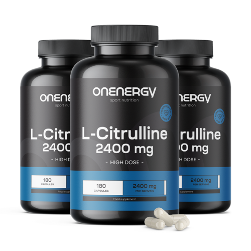 3x L-Citrulín 2400 mg, spolu 540 kapsúl