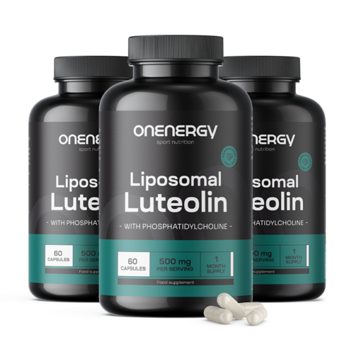 3x Lipozomálny luteolín 500 mg, spolu 180 kapsúl