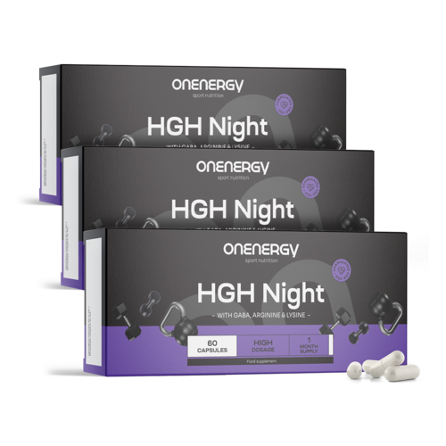 3x HGH Night – Natural HGH Booster, spolu 180 kapsúl