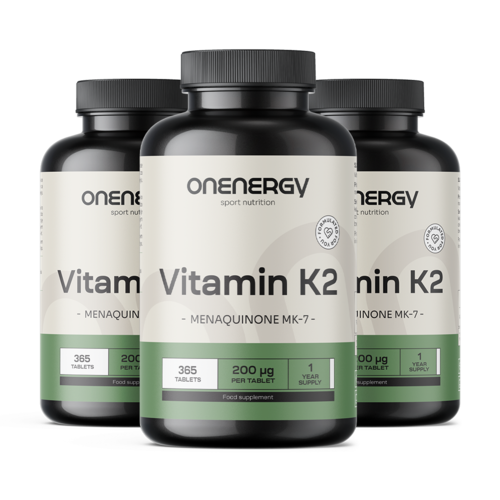 3x Vitamín K2 MK-7, spolu 1095 tabliet